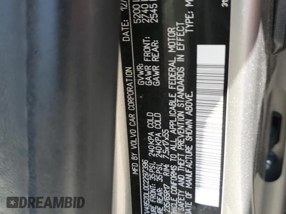 ✅ 2012 Volvo XC60 3.2L • VIN: YV4952DL0C2297396 • Лот: 69973775. Опубликован ранее на Copart с пробегом 118 719 миль. Бесплатный доступ к архиву аукционных продаж из США и подробный отчёт об истории автомобиля на DreamBid. Изображение 14.