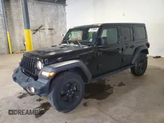 ✅ 2021 Jeep Wrangler Unlimited Sport S • VIN: 1C4HJXDG9MW518319 • Lot: 71416645. Listed on Copart with 34,480 mi. Free auction sales archive from the USA and detailed vehicle history report at DreamBid. Image 1.