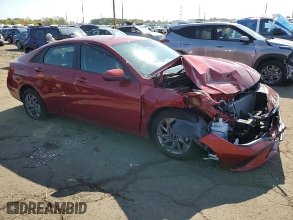 ✅ 2024 Hyundai Elantra SEL • VIN: KMHLM4DG0RU735756 • Lot: 80672735. Listed on Copart with 15,656 mi. Free auction sales archive from the USA and detailed vehicle history report at DreamBid. Image 4.