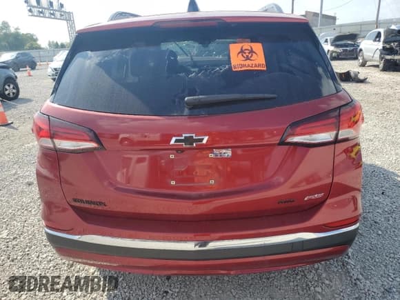 ✅ 2023 Chevrolet Equinox RS • VIN: 3GNAXWEG4PS161227 • Lot: 81867325. Listed on Copart with 23,368 mi. Free auction sales archive from the USA and detailed vehicle history report at DreamBid. Image 6.