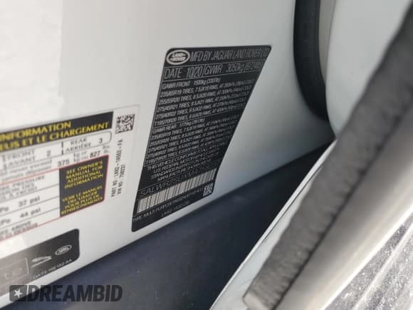 ✅ 2021 Land Rover Range Rover Sport HSE Silver Edition • VIN: SALWR2SUXMA758237 • Лот: 86631155. Опубликован ранее на Copart с пробегом 52 183 миль. Бесплатный доступ к архиву аукционных продаж из США и подробный отчёт об истории автомобиля на DreamBid. Изображение 13.