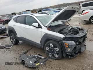 2024 Hyundai Kona SEL with VIN KM8HBCAB7RU119387, listed as a Copart auction lot 80692714 with 14,955 mi miles and Salvage title. Bid and sale history available at DreamBid. Image 4.