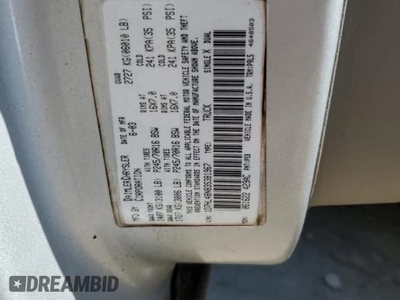 ✅ 2003 Dodge Dakota SLT • VIN: 1D7HL48N83S381967 • Lot: 50917185. Wystawiony na Copart z przebiegiem 173 089 mil. Bezpłatny archiwum sprzedaży aukcyjnych z USA i szczegółowy raport historii pojazdu na DreamBid. Zdjęcie 12.