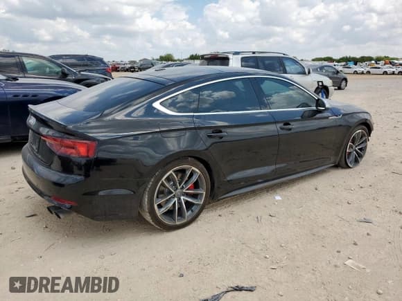 ✅ 2018 Audi S5 Sportback Prestige • VIN: WAUC4CF5XJA019752 • Lot: 70556625. Listed on Copart with 81,305 mi. Free auction sales archive from the USA and detailed vehicle history report at DreamBid. Image 3.