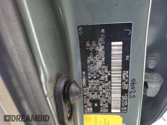 2007 Toyota Highlander с VIN JTEGD21AX70161936, выставлен на аукционе Copart как лот 68936485 с пробегом 167 096 миль миль и Списание • Salvage title. История ставок и продаж доступна на DreamBid. Изображение 13.