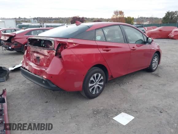 2019 Toyota Prius LE z VIN JTDL9RFU2K3011486, wystawiony jako IAAI lot #43567477 z przebiegiem 72 331 mil mil oraz . Historia ofert i sprzedaży dostępna na DreamBid. Obrazek 4.