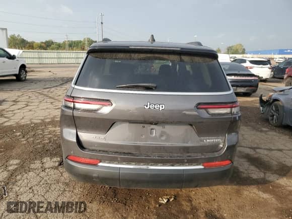 2023 Jeep Grand Cherokee Limited with VIN 1C4RJKBG7P8828889, listed as a Copart auction lot 81327715 with 61,689 mi miles and Salvage title. Bid and sale history available at DreamBid. Image 6.