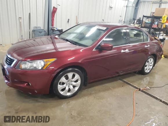 ✅ 2008 Honda Accord EX-L • VIN: 1HGCP36838A018832 • Lot: 87457544. Listed on Copart with 133,538 mi. Free auction sales archive from the USA and detailed vehicle history report at DreamBid. Image 1.