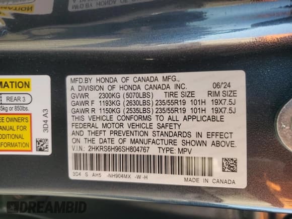 ✅ 2025 Honda CR-V Sport Touring • VIN: 2HKRS6H96SH804767 • Lot: 81207455. Listed on Copart with 7,285 mi. Free auction sales archive from the USA and detailed vehicle history report at DreamBid. Image 13.