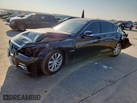 ✅ 2014 Infiniti Q50 Hybrid Premium • VIN: JN1AV7AP3EM691649 • Lot: 80816595. Wystawiony na Copart z przebiegiem 89 578 mil. Bezpłatny archiwum sprzedaży aukcyjnych z USA i szczegółowy raport historii pojazdu na DreamBid. Zdjęcie 1.