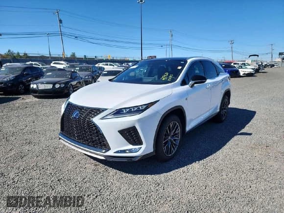 ✅ 2022 Lexus RX 450h F Sport • VIN: 2T2YGMDA4NC073471 • Lot: 76089234. Listed on Copart with 3,960 mi. Free auction sales archive from the USA and detailed vehicle history report at DreamBid. Image 1.