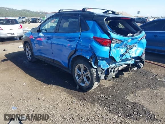 ✅ 2022 Hyundai Kona SEL • VIN: KM8K62ABXNU920314 • Lot: 43426742. Listed on IAAI with 36,831 mi. Free auction sales archive from the USA and detailed vehicle history report at DreamBid. Image 3.