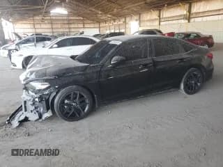 ✅ 2024 Honda Civic Sport • VIN: 2HGFE2F52RH553270 • Lot: 82753025. Listed on Copart with 25,717 mi. Free auction sales archive from the USA and detailed vehicle history report at DreamBid. Image 1.