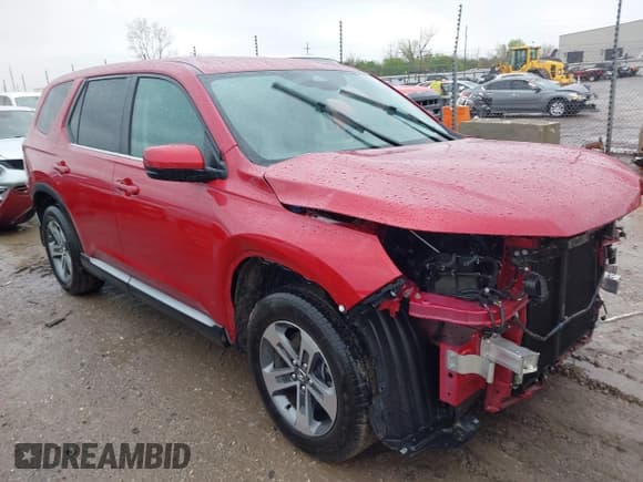 ✅ 2024 Honda Pilot EX-L • VIN: 5FNYG1H53RB042701 • Лот: 41954122. Опубликован ранее на IAAI с пробегом 17 999 миль. Бесплатный доступ к архиву аукционных продаж из США и подробный отчёт об истории автомобиля на DreamBid. Изображение 1.