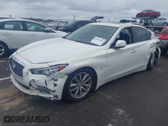 ✅ 2015 Infiniti Q50 Premium • VIN: JN1BV7APXFM355163 • Lot: 43004569. Listed on IAAI with 142,288 mi. Free auction sales archive from the USA and detailed vehicle history report at DreamBid. Image 2.