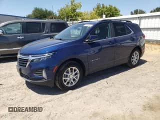 2022 Chevrolet Equinox LT с VIN 3GNAXUEV4NL214096, выставлен на аукционе Copart как лот 67428465 с пробегом 31 963 миль миль и Списание • Salvage title. История ставок и продаж доступна на DreamBid. Изображение 1.