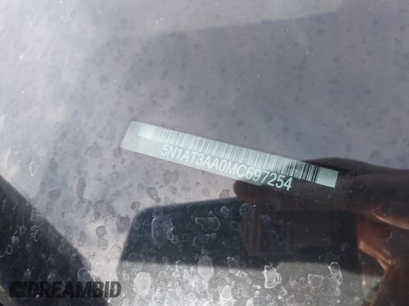 ✅ 2021 Nissan Rogue S • VIN: 5N1AT3AA0MC697254 • Lot: 43763621. Listed on IAAI with 67,432 mi. Free auction sales archive from the USA and detailed vehicle history report at DreamBid. Image 9.