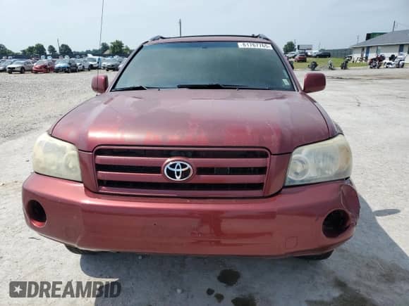2004 Toyota Highlander с VIN JTEDD21A040083293, выставлен на аукционе Copart как лот 61767765 с пробегом Не указан миль и Списание • Salvage title. История ставок и продаж доступна на DreamBid. Изображение 5.