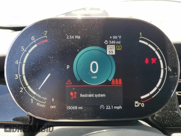 ✅ 2022 MINI Hardtop 4 Door Cooper • VIN: WMW33DK0XN2R40677 • Lot: 55127434. Listed on Copart with 19,068 mi. Free auction sales archive from the USA and detailed vehicle history report at DreamBid. Image 9.