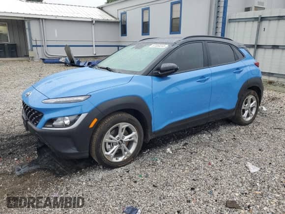 2022 Hyundai Kona SEL z VIN KM8K6CAB5NU889740, wystawiony jako Copart lot #67050245 z przebiegiem 8 507 mil mil oraz Szkoda całkowita • Salvage title. Historia ofert i sprzedaży dostępna na DreamBid. Obrazek 1.