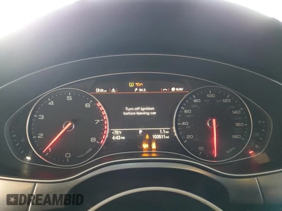 ✅ 2014 Audi A6 Premium • VIN: WAUCFAFC4EN144046 • Lot: 45889505. Listed on Copart with 103,511 mi. Free auction sales archive from the USA and detailed vehicle history report at DreamBid. Image 9.