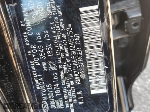 ✅ 2016 Hyundai Accent Sport • VIN: KMHCU5AE6GU246753 • Лот: 61643103. Опубликован ранее на Copart с пробегом 86 198 миль. Бесплатный доступ к архиву аукционных продаж из США и подробный отчёт об истории автомобиля на DreamBid. Изображение 13.