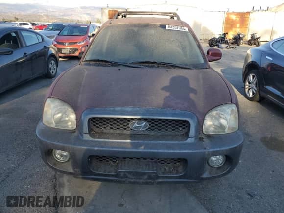 2003 Hyundai Santa Fe GLS with VIN KM8SC73D83U341520, listed as a Copart auction lot 84352084 with 43,421 mi miles and Clean title. Bid and sale history available at DreamBid. Image 5.