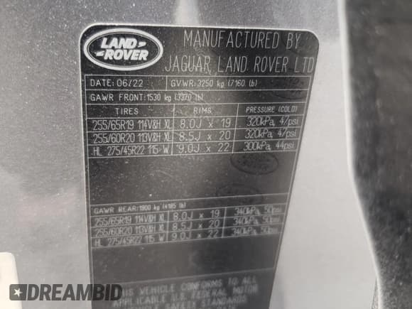 ✅ 2023 Land Rover Defender X • VIN: SALEXEEU6P2136280 • Lot: 77014604. Listed on Copart with 27,736 mi. Free auction sales archive from the USA and detailed vehicle history report at DreamBid. Image 13.