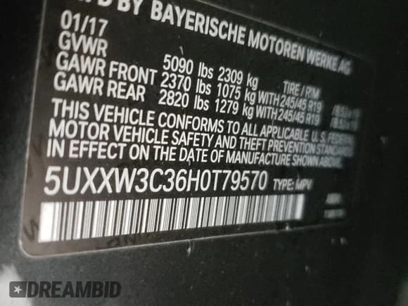 ✅ 2017 BMW X4 xDrive28i • VIN: 5UXXW3C36H0T79570 • Lot: 48763773. Wystawiony na Copart z przebiegiem Nie podano. Bezpłatny archiwum sprzedaży aukcyjnych z USA i szczegółowy raport historii pojazdu na DreamBid. Zdjęcie 13.