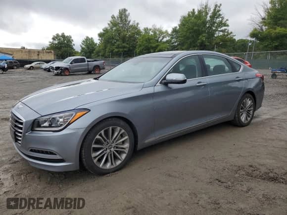 2015 Hyundai Genesis 3.8L z VIN KMHGN4JE1FU049934, wystawiony jako Copart lot #74119474 z przebiegiem 126 912 mil mil oraz Szkoda całkowita • Salvage title. Historia ofert i sprzedaży dostępna na DreamBid. Obrazek 1.