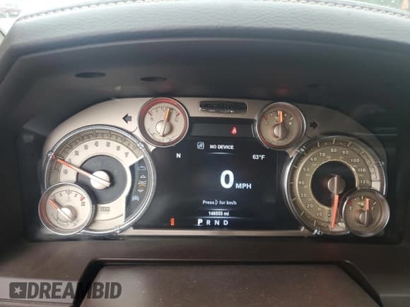 ✅ 2017 Ram 1500 Limited • VIN: 1C6RR7PT7HS852701 • Lot: 89497775. Listed on Copart with 146,555 mi. Free auction sales archive from the USA and detailed vehicle history report at DreamBid. Image 9.