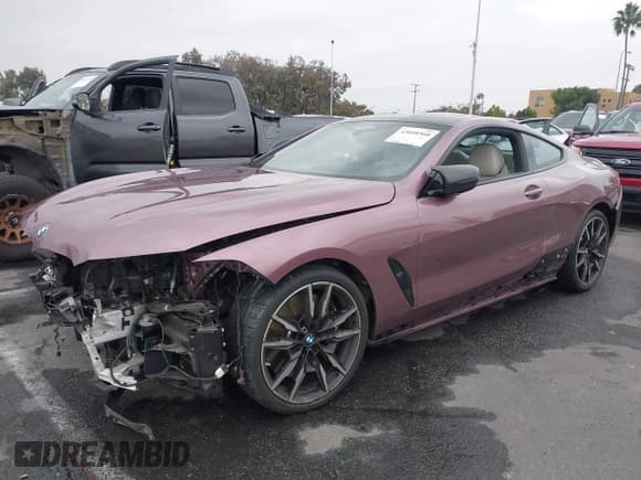 ✅ 2023 BMW 8 Series M850i xDrive • VIN: WBABC4C03PCK50261 • Lot: 43608568. Listed on IAAI with 29,434 mi. Free auction sales archive from the USA and detailed vehicle history report at DreamBid. Image 2.