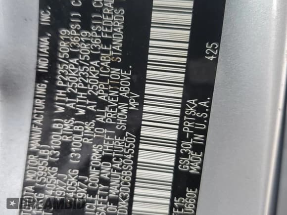 ✅ 2011 Toyota Sienna SE • VIN: 5TDXK3DC6BS045507 • Lot: 81544635. Listed on Copart with 157,867 mi. Free auction sales archive from the USA and detailed vehicle history report at DreamBid. Image 13.