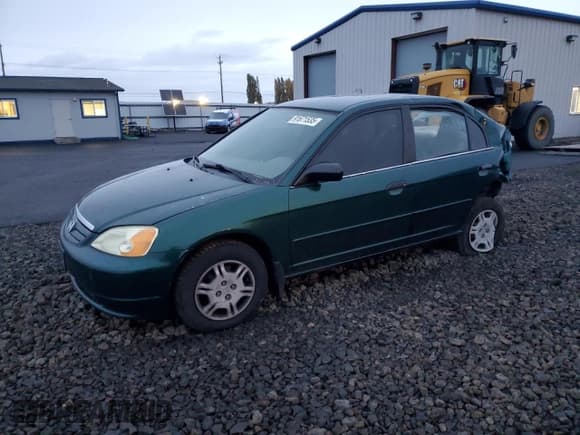 ✅ 2001 Honda Civic LX • VIN: JHMES16591S007848 • Lot: 91671535. Listed on Copart with Not provided. Free auction sales archive from the USA and detailed vehicle history report at DreamBid. Image 1.