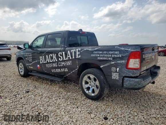 2023 Ram 1500 Lone Star z VIN 1C6RREMT5PN664930, wystawiony jako Copart lot #59373555 z przebiegiem 27 832 mil mil oraz Szkoda całkowita • Salvage title. Historia ofert i sprzedaży dostępna na DreamBid. Obrazek 2.