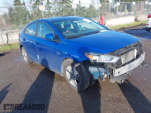 ✅ 2017 Hyundai Ioniq Blue • VIN: KMHC65LC0HU026306 • Lot: 41707234. Wystawiony na IAAI z przebiegiem 77 793 mil. Bezpłatny archiwum sprzedaży aukcyjnych z USA i szczegółowy raport historii pojazdu na DreamBid. Zdjęcie 1.