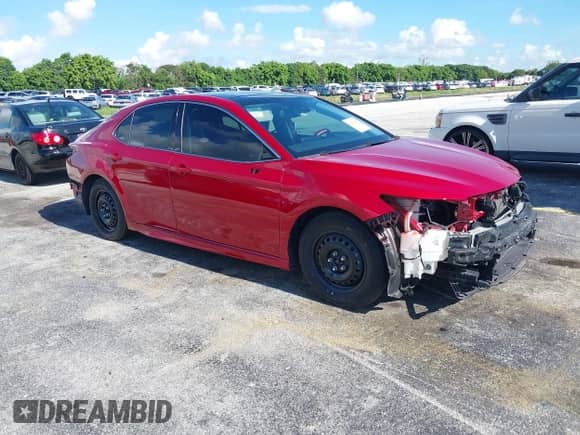 2022 Toyota Camry XSE with VIN 4T1K61AK3NU074778, listed as a IAAI auction lot 42933697 with 78,193 mi miles and . Bid and sale history available at DreamBid. Image 1.