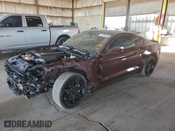 ✅ 2018 Ford Mustang GT Premium • VIN: 1FA6P8CF9J5171991 • Lot: 95169125. Listed on Copart with 55,863 mi. Free auction sales archive from the USA and detailed vehicle history report at DreamBid. Image 1.