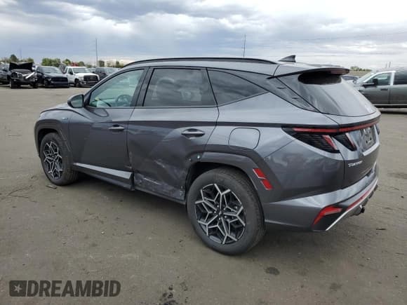 ✅ 2024 Hyundai Tucson N Line • VIN: KM8JFCD11RU155911 • Lot: 72155444. Wystawiony na Copart z przebiegiem 9 631 mil. Bezpłatny archiwum sprzedaży aukcyjnych z USA i szczegółowy raport historii pojazdu na DreamBid. Zdjęcie 2.