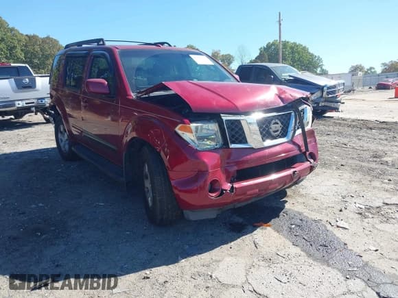 ✅ 2006 Nissan Pathfinder S • VIN: 5N1AR18U56C606713 • Lot: 43508121. Listed on IAAI with 216,774 mi. Free auction sales archive from the USA and detailed vehicle history report at DreamBid. Image 1.