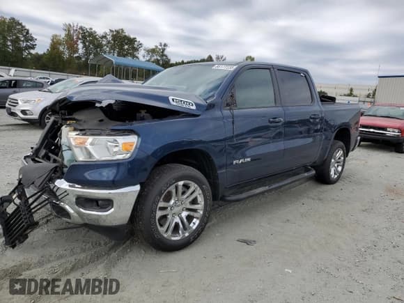 ✅ 2021 Ram 1500 Big Horn • VIN: 1C6SRFFTXMN765168 • Lot: 86177235. Wystawiony na Copart z przebiegiem 76 160 mil. Bezpłatny archiwum sprzedaży aukcyjnych z USA i szczegółowy raport historii pojazdu na DreamBid. Zdjęcie 1.