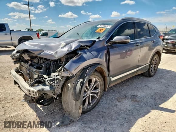 ✅ 2021 Honda CR-V Touring • VIN: 7FARW1H97ME006629 • Lot: 81293315. Listed on Copart with Not provided. Free auction sales archive from the USA and detailed vehicle history report at DreamBid. Image 1.