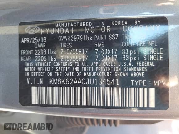 2018 Hyundai Kona SEL с VIN KM8K62AA0JU134541, выставлен на аукционе Copart как лот 65311232 с пробегом 28 093 миль миль и . История ставок и продаж доступна на DreamBid. Изображение 10.