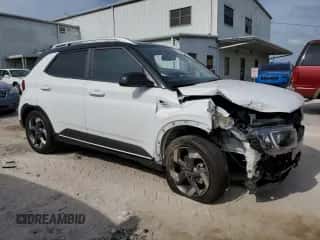 2023 Hyundai Venue SEL with VIN KMHRC8A32PU265524, listed as a Copart auction lot 78009124 with 23,219 mi miles and Salvage title. Bid and sale history available at DreamBid. Image 4.