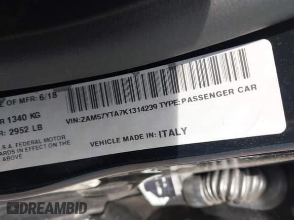 ✅ 2019 Maserati Ghibli S Q4 • VIN: ZAM57YTA7K1314239 • Лот: 43113515. Опубликован ранее на IAAI с пробегом 41 247 миль. Бесплатный доступ к архиву аукционных продаж из США и подробный отчёт об истории автомобиля на DreamBid. Изображение 9.