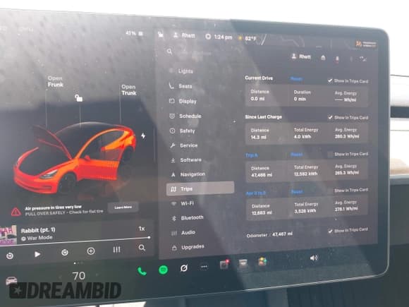 ✅ 2022 Tesla Model 3 Performance • VIN: 5YJ3E1ECXNF263791 • Лот: 43083174. Опубликован ранее на IAAI с пробегом 47 467 миль. Бесплатный доступ к архиву аукционных продаж из США и подробный отчёт об истории автомобиля на DreamBid. Изображение 7.