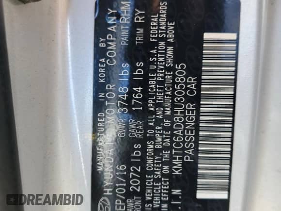 2017 Hyundai Veloster z VIN KMHTC6AD8HU305805, wystawiony jako Copart lot #39634893 z przebiegiem 109 899 mil mil oraz . Historia ofert i sprzedaży dostępna na DreamBid. Obrazek 13.