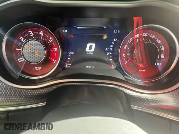 2017 Dodge Challenger SRT Hellcat с VIN 2C3CDZC90HH616938, выставлен на аукционе Copart как лот 91383315 с пробегом 58 120 миль миль и Чистый • Clean title. История ставок и продаж доступна на DreamBid. Изображение 8.