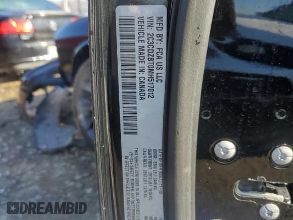 ✅ 2021 Dodge Challenger R/T • VIN: 2C3CDZBT0MH517012 • Лот: 39646203. Опубликован ранее на Copart с пробегом 29 689 миль. Бесплатный доступ к архиву аукционных продаж из США и подробный отчёт об истории автомобиля на DreamBid. Изображение 12.