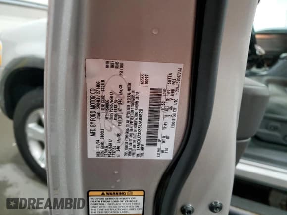 ✅ 2005 Ford Explorer XLT • VIN: 1FMDU73K55UA85828 • Лот: 92712655. Опубликован ранее на Copart с пробегом 158 274 миль. Бесплатный доступ к архиву аукционных продаж из США и подробный отчёт об истории автомобиля на DreamBid. Изображение 14.